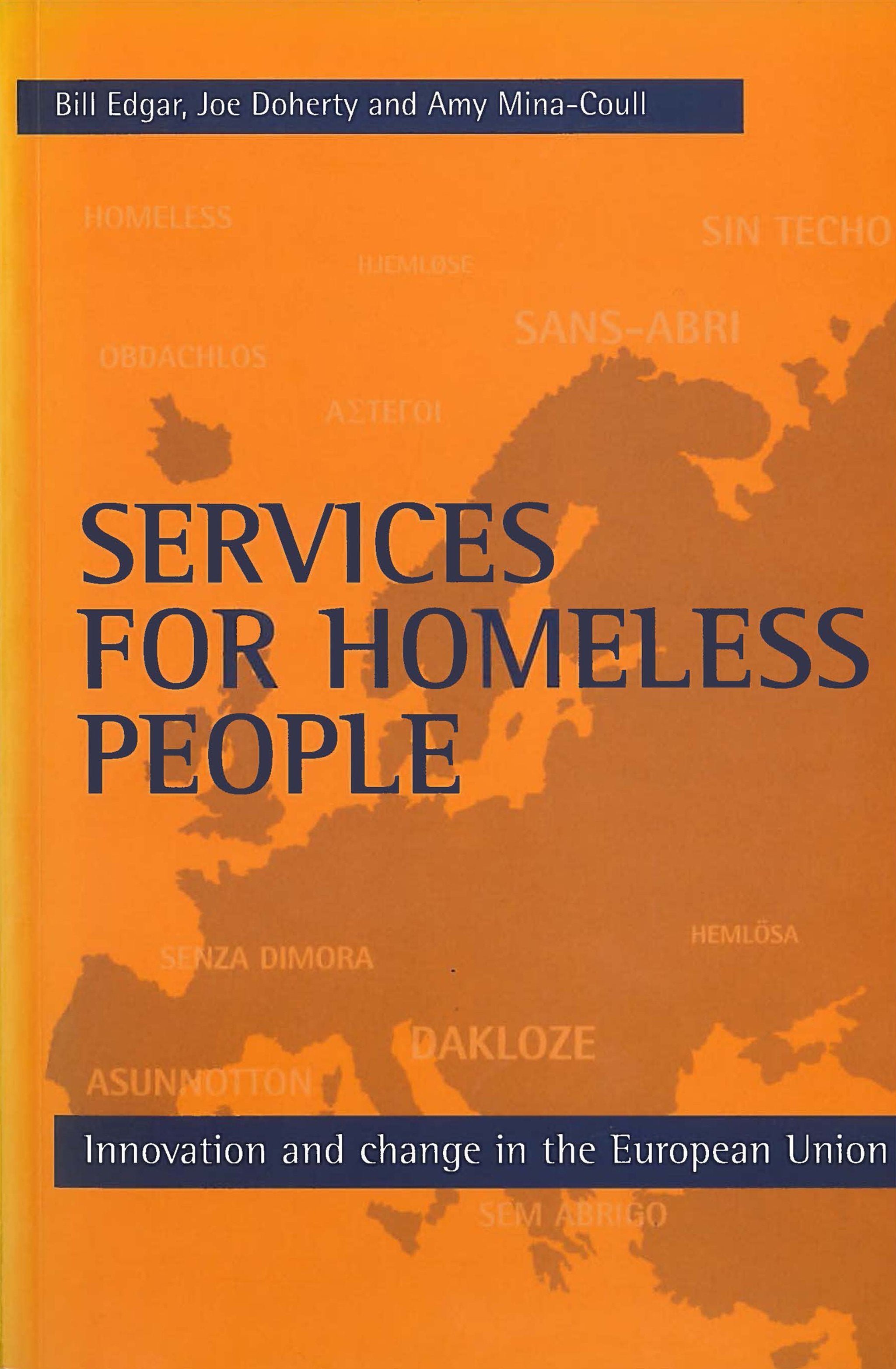 Cover image for Services for homeless people ISBN 9781861341891